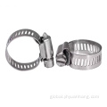 Stainless Steel Adjustable Worm Gear 304 Stainless Steel Gas Hose Clamp Manufactory